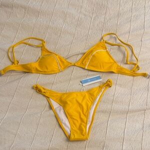 Cupshe Yellow Bikini Set